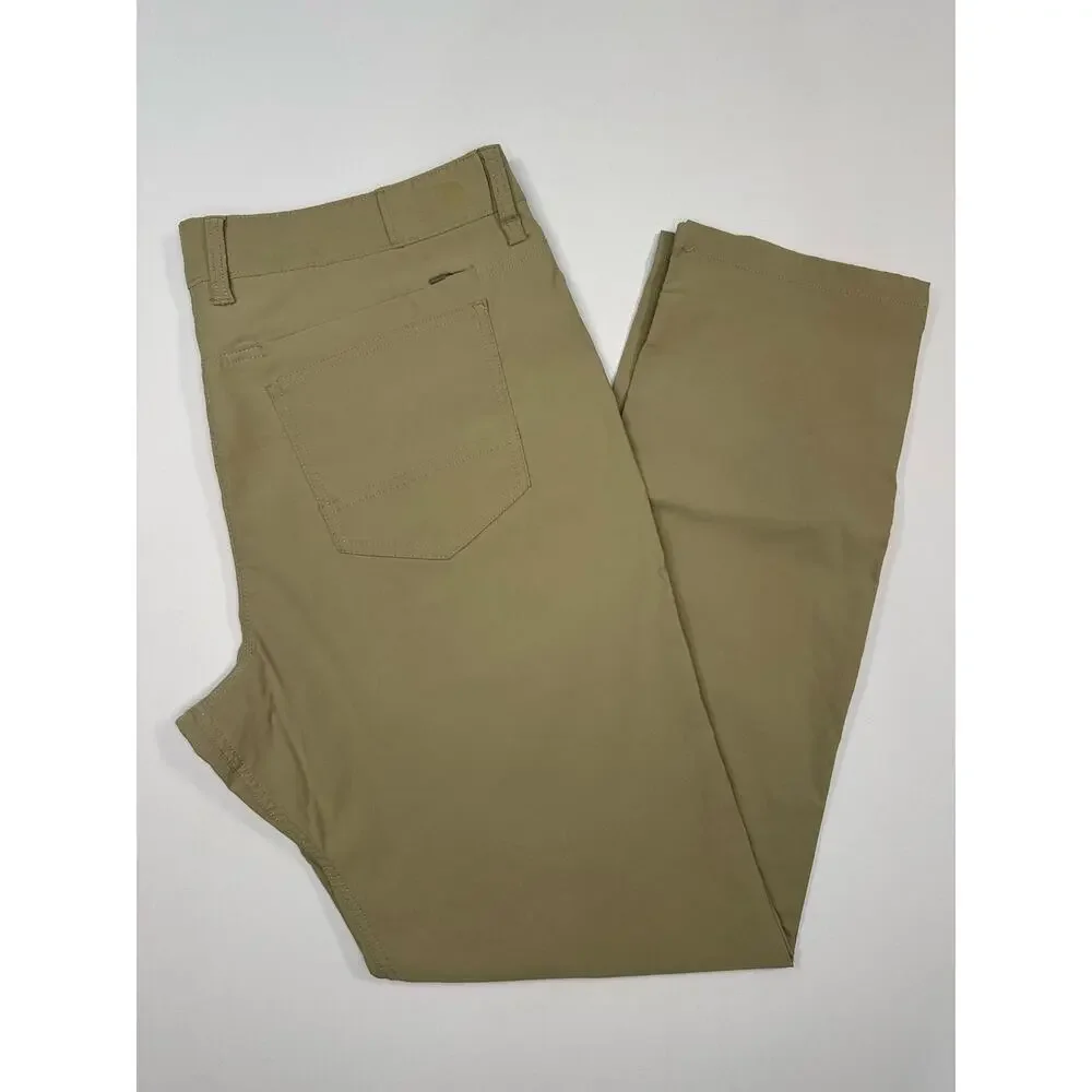 The North Face Khaki Weatherproof Nylon Stretch Pants Size 30 Long